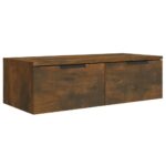 Armoires murales 2 pcs Chêne fumé 68x30x20 cm Bois d'ingénierie – Image 4