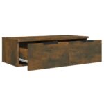 Armoires murales 2 pcs Chêne fumé 68x30x20 cm Bois d'ingénierie – Image 5