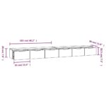 Armoires murales 2 pcs blanc 102x30x20 cm bois d'ingénierie – Image 5