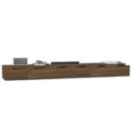 Armoires murales 2 pcs Chêne marron 102x30x20 cm – Image 2