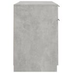 Bureau avec armoire latérale Gris béton Bois d'ingénierie – Image 6
