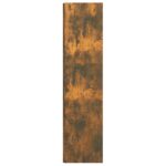 Armoire d'angle Chêne fumé 33x33x132 cm Bois d'ingénierie – Image 2
