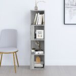 Armoire d'angle Sonoma gris 33x33x132 cm Bois d'ingénierie – Image 3