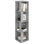 Armoire d'angle Sonoma gris 33x33x132 cm Bois d'ingénierie – Image 4
