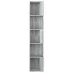 Armoire d'angle Sonoma gris 33x33x164,5 cm Bois d'ingénierie – Image 2