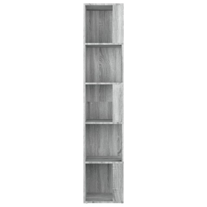 Armoire d'angle Sonoma gris 33x33x164,5 cm Bois d'ingénierie – Image 2