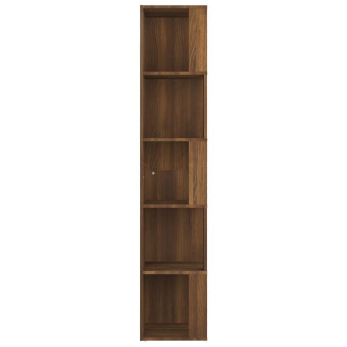 Armoire d'angle Chêne marron 33x33x164,5 cm Bois d'ingénierie – Image 2