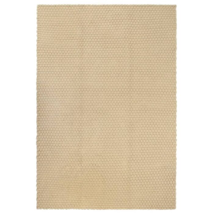 Tapis rectangulaire Naturel 160x230 cm Coton – Image 1