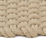 Tapis rectangulaire Naturel 160x230 cm Coton – Image 2