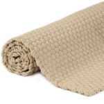 Tapis rectangulaire Naturel 160x230 cm Coton – Image 3