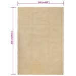 Tapis rectangulaire Naturel 160x230 cm Coton – Image 5