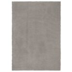 Tapis rectangulaire Gris 160x230 cm Coton