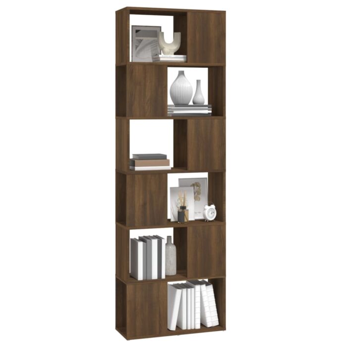 Bibliothèque/Séparateur de pièce Chêne marron 60x24x186 cm – Image 2