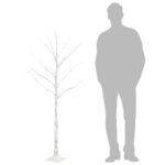 Bouleau blanc à LED 72 LED Blanc chaud 150 cm – Image 5