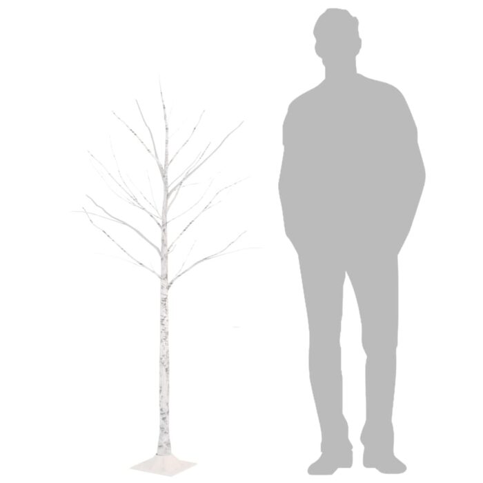 Bouleau blanc à LED 72 LED Blanc chaud 150 cm – Image 5