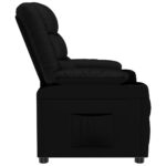Fauteuil inclinable Noir Similicuir – Image 2