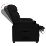 Fauteuil inclinable Noir Similicuir – Image 4