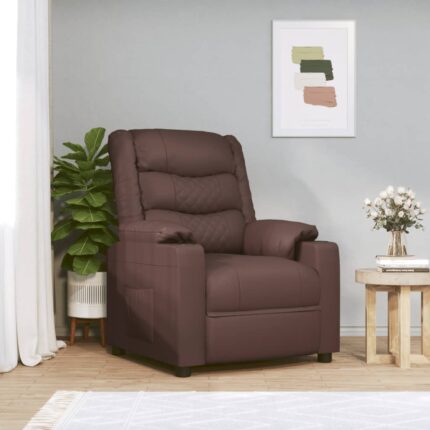 Fauteuil inclinable Marron Similicuir