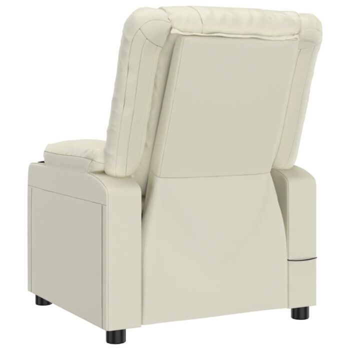 Fauteuil de massage Crème Similicuir – Image 3