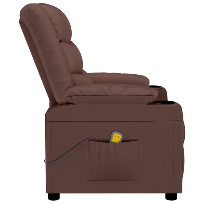 Fauteuil de massage Marron Similicuir – Image 2