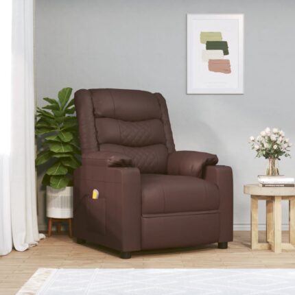 Fauteuil de massage Marron Similicuir