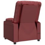 Fauteuil de massage Rouge bordeaux Similicuir – Image 3