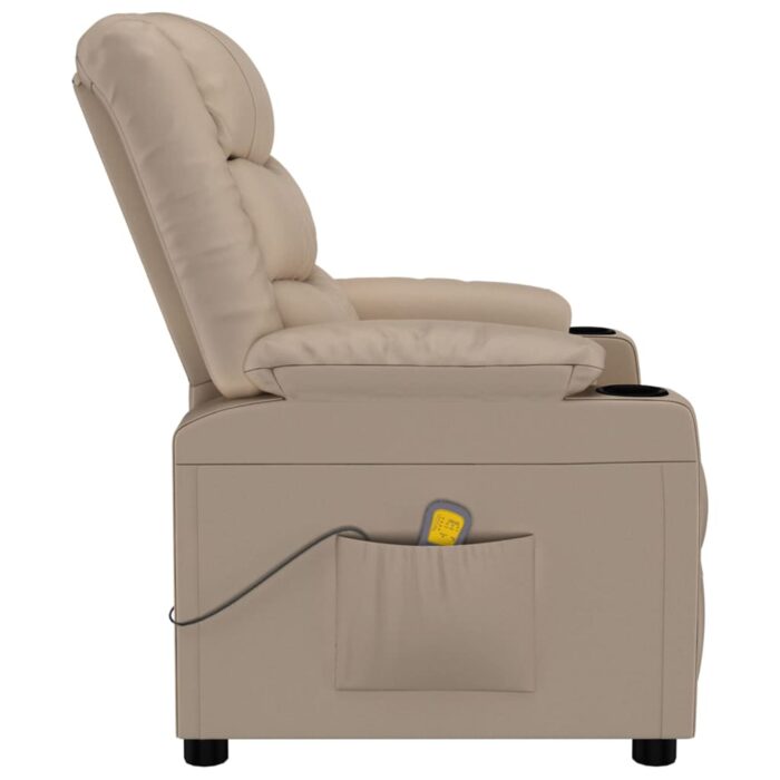 Fauteuil de massage Cappuccino Similicuir – Image 2