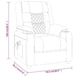 Fauteuil de massage Cappuccino Similicuir – Image 7
