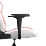Chaise de jeu de massage Blanc et rose Similicuir – Image 8