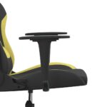 Chaise de jeu de massage Noir et vert clair Tissu – Image 8