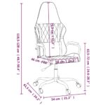 Chaise de jeu de massage Noir et camouflage Similicuir – Image 12
