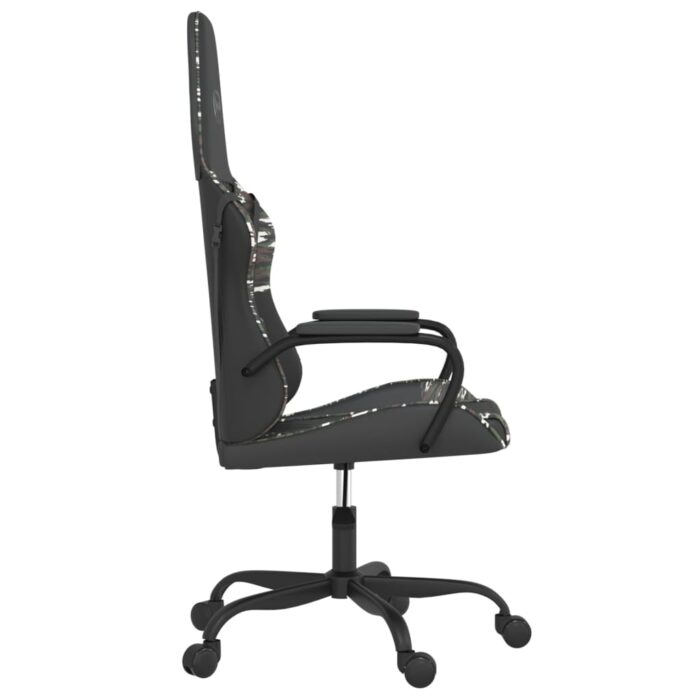 Chaise de jeu de massage Noir et camouflage Similicuir – Image 2