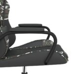 Chaise de jeu de massage Noir et camouflage Similicuir – Image 6