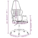 Chaise de jeu de massage camouflage et noir similicuir – Image 11