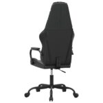 Chaise de jeu de massage camouflage et noir similicuir – Image 3