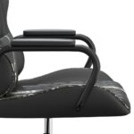 Chaise de jeu de massage camouflage et noir similicuir – Image 8