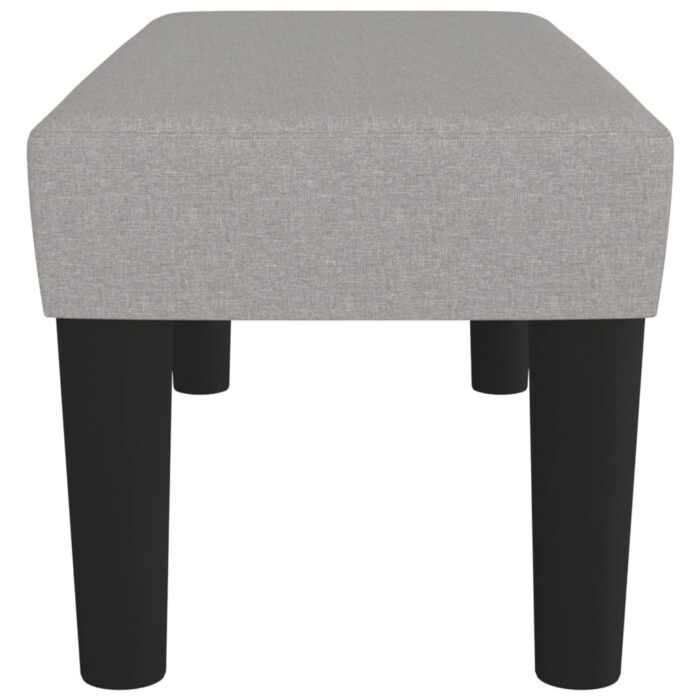 Banc Gris clair 70x30x30 cm Tissu – Image 2
