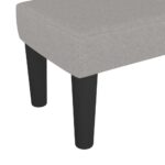 Banc Gris clair 70x30x30 cm Tissu – Image 3