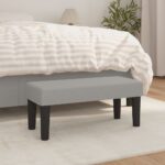 Banc Gris clair 70x30x30 cm Tissu