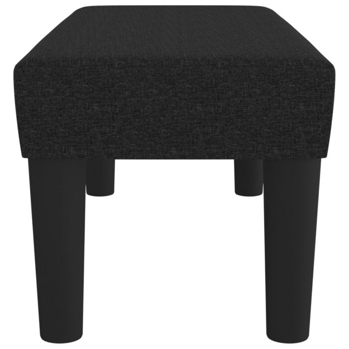 Banc Noir 70x30x30 cm Tissu – Image 2