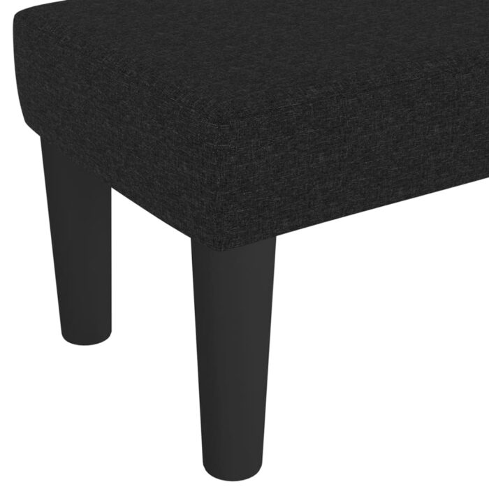 Banc Noir 70x30x30 cm Tissu – Image 3