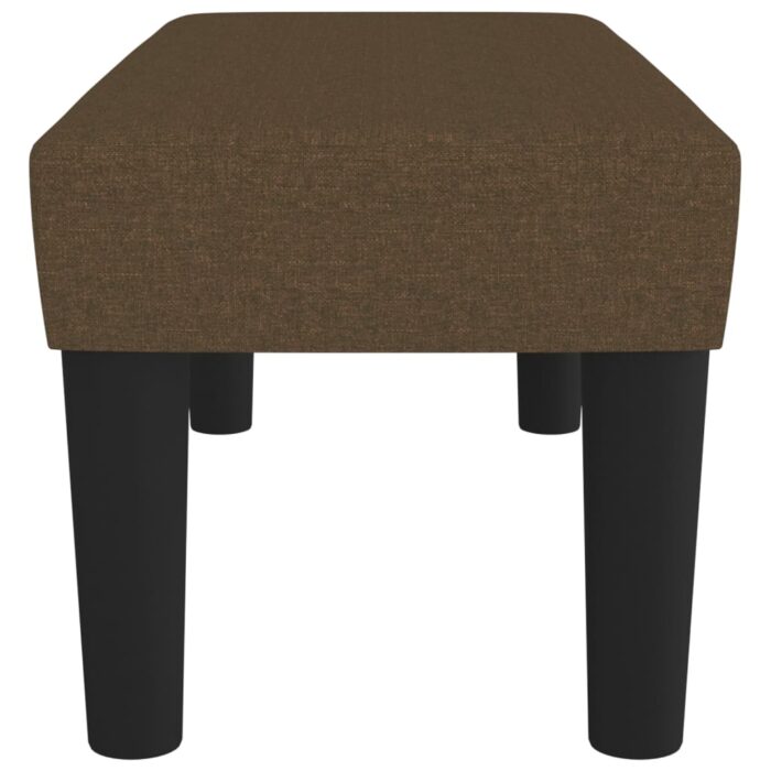 Banc Marron foncé 70x30x30 cm Tissu – Image 2