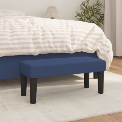 Banc Bleu 70x30x30 cm Tissu