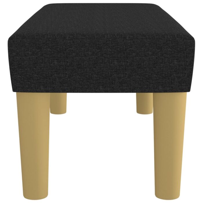 Banc Noir 70x30x30 cm Tissu – Image 2