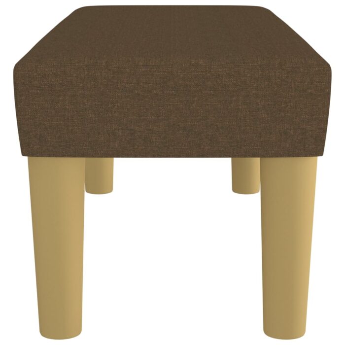Banc Marron foncé 70x30x30 cm Tissu – Image 2
