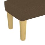 Banc Marron foncé 70x30x30 cm Tissu – Image 3