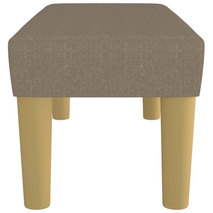 Banc Taupe 70x30x30 cm Tissu – Image 2