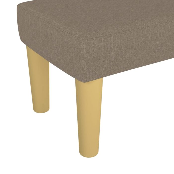 Banc Taupe 70x30x30 cm Tissu – Image 3