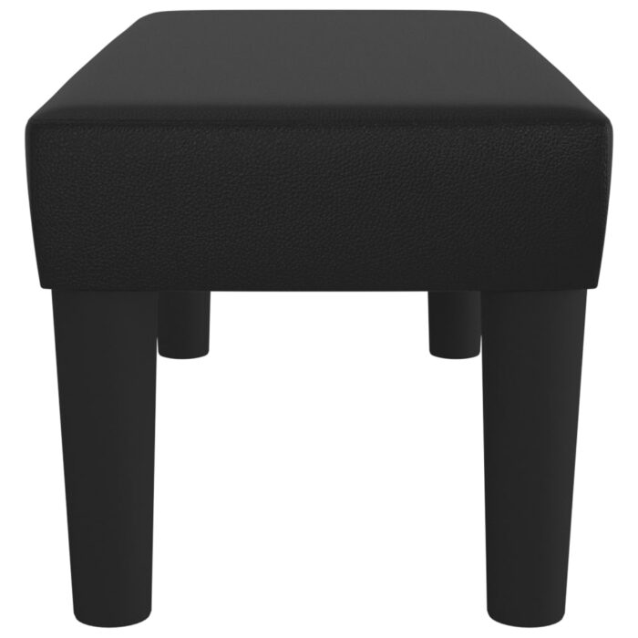 Banc Noir 70x30x30 cm Similicuir – Image 2