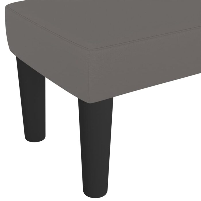 Banc Gris 70x30x30 cm Similicuir – Image 3